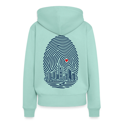 Frankfurt im Herzen - Frauen Premium Hoodie - by Artful Alchemist