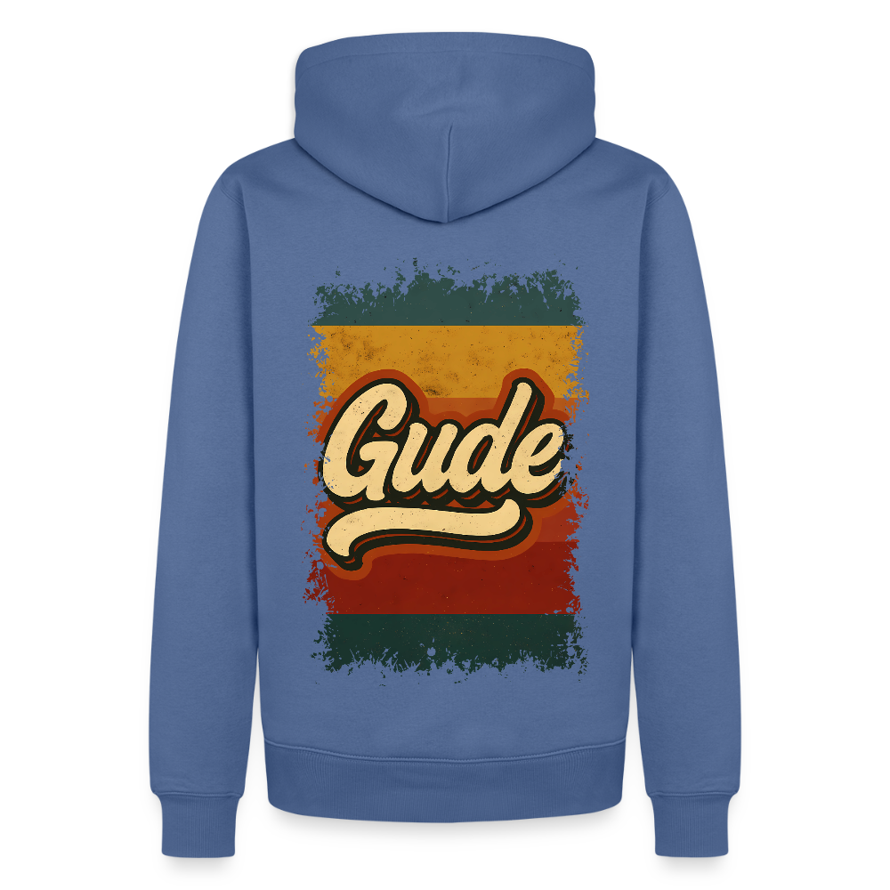 „Gude“ – Retro Look aus Hessen - Männer Premium Hoodie - Taubenblau
