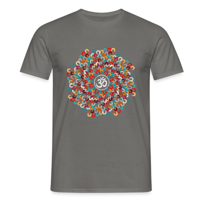 Yogi, Prana Mandala Om - Bunte Federn - Männer T-Shirt - by Artful Alchemist