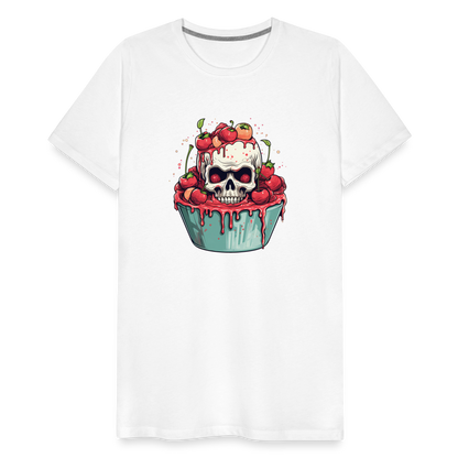 Gruseliges Horror Kirschtörtchen - Happy Halloween - Männer Premium T-Shirt - by Artful Alchemist