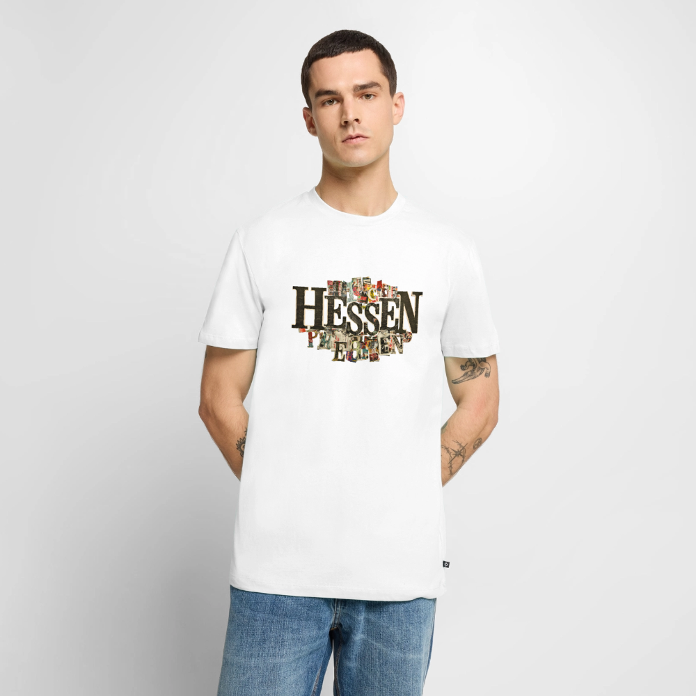 Hessen Collage - Männer Premium T-Shirt - Weiß