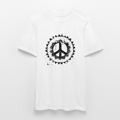 Urban Retro Peace Zeichen - Männer T-Shirt - by Artful Alchemist