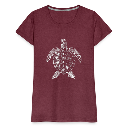 Meeresschildkröte - Monochrom - Frauen Premium T-Shirt - by Artful Alchemist