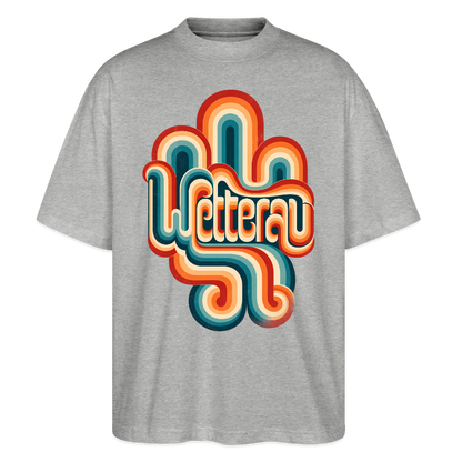 Wetterau Retro – Oversized Unisex Bio T-Shirt - Grau meliert