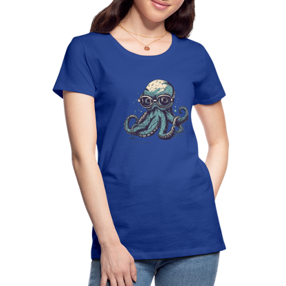Nerdy Comic Oktopus mit Brille - Frauen Premium T-Shirts - by Artful Alchemist