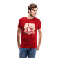 Cooler Retro Hai - Männer Premium T-Shirts - Rot