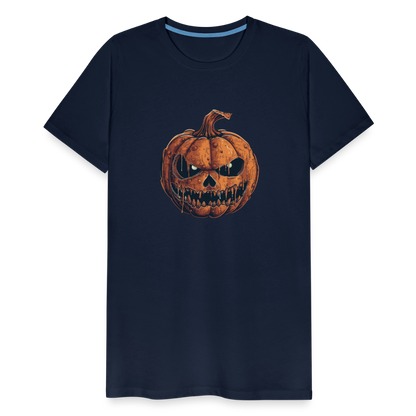 Gruseliger Horror Kürbis -Happy Halloween - Männer Premium T-Shirt - by Artful Alchemist