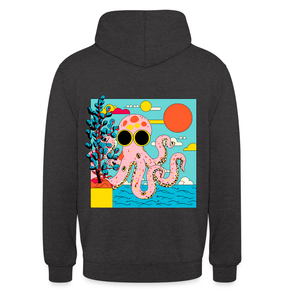 Summer Reef – Pink Octopus - Unisex Hoodie - by Artful Alchemist