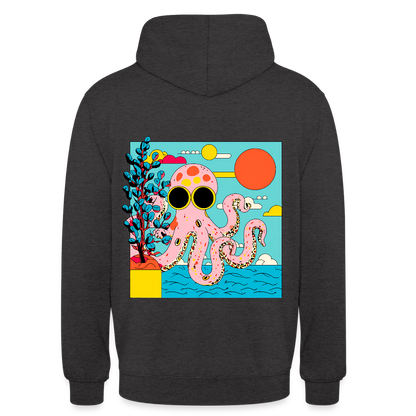 Summer Reef – Pink Octopus - Unisex Hoodie - by Artful Alchemist