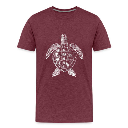 Meeresschildkröte - Monochrom - Männer Premium T-Shirt - by Artful Alchemist