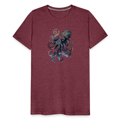 Cooler Wasserfarben Aquarell Oktopus - Männer Premium T-Shirt - by Artful Alchemist