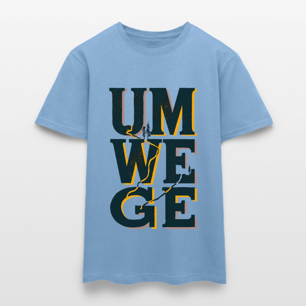 Umwege – Männer T-Shirt - Carolina Blue