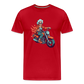 Coole alte Biker Oma - Motorrad Omi  - Männer T-Shirt - Rot