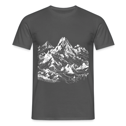 Alpine Peak – Minimalist Mountain - Männer T-Shirt - by Artful Alchemist
