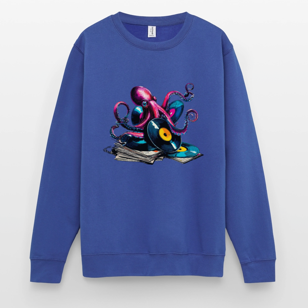 DJ Oktopus – Wenn Tiefsee auf Vinyl trifft - Unisex Pullover - Royalblau