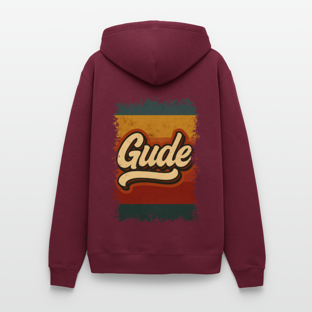 „Gude“ – Retro Look aus Hessen - Männer Premium Hoodie - Burgunderrot