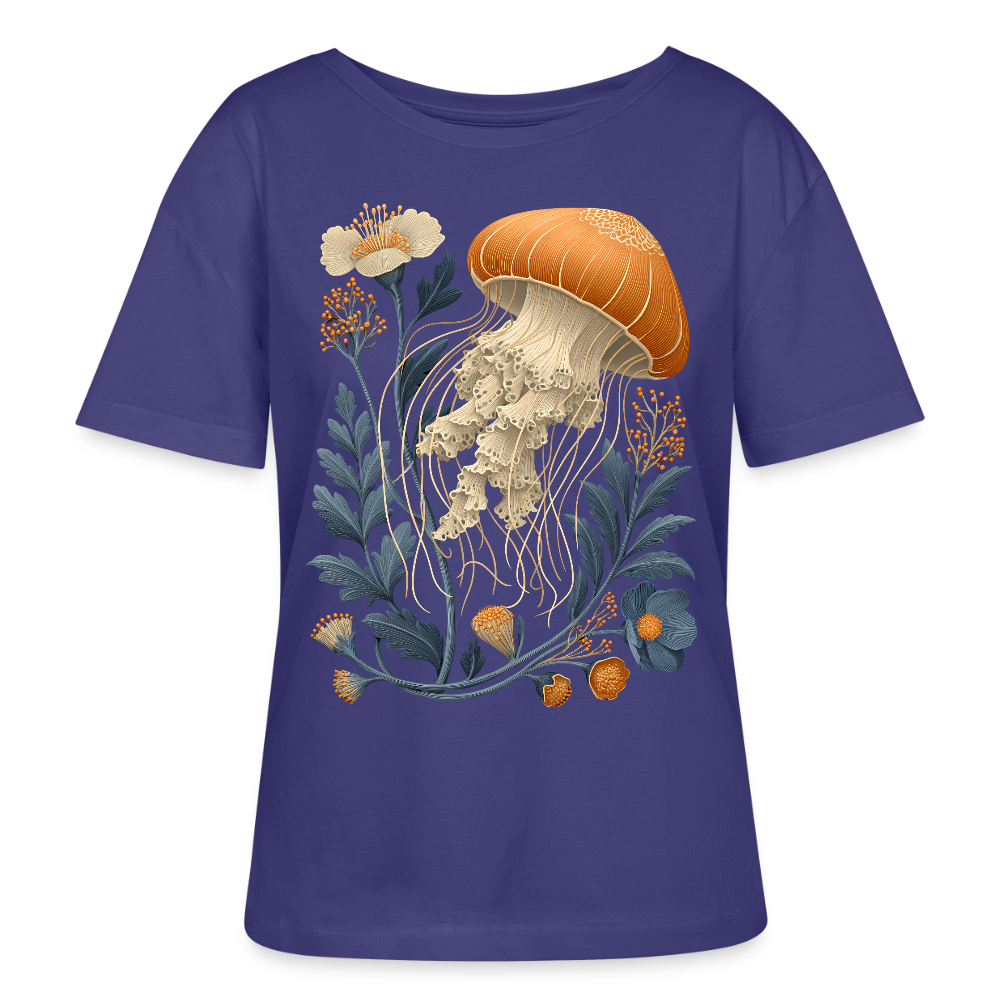 Floral Jellyfish - Stanley/Stella Relaxed Rundhals Frauen Bio-T-Shirt SERENA - Dämmerung