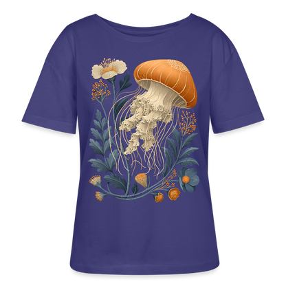 Floral Jellyfish - Stanley/Stella Relaxed Rundhals Frauen Bio-T-Shirt SERENA - by Artful Alchemist