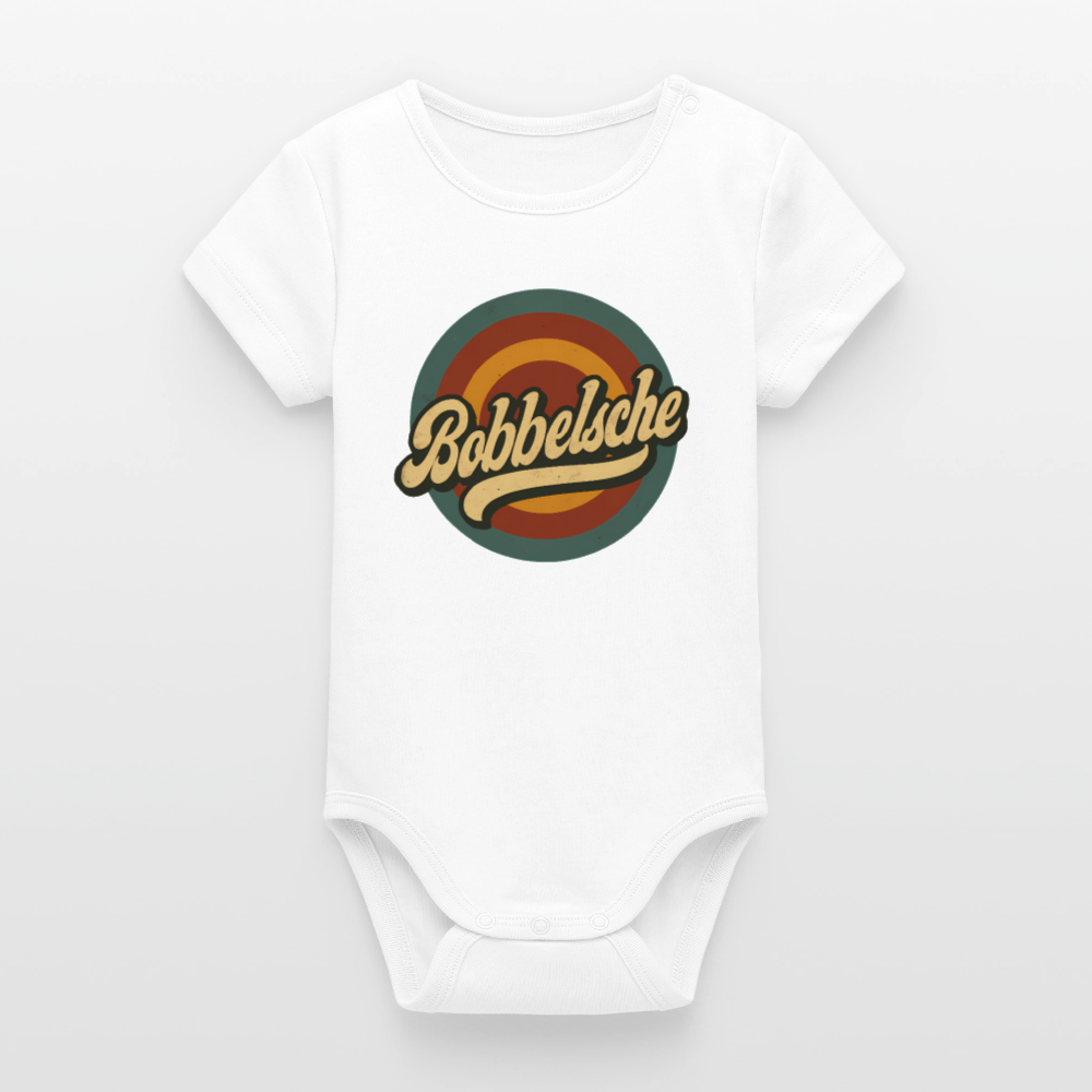 Bobbelsche - Stanley/Stella Baby Bio Kurzarm-Body - Weiß