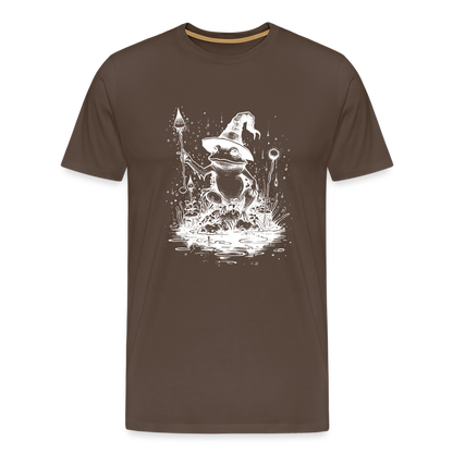 Magischer Frosch mit Zauberhut und Zauberstab - Männer Premium T-Shirt - by Artful Alchemist