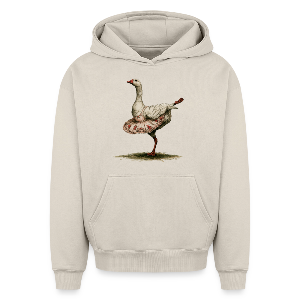 Gänseballerina - Oversized Heavyweight Unisex Hoodie - by Artful Alchemist