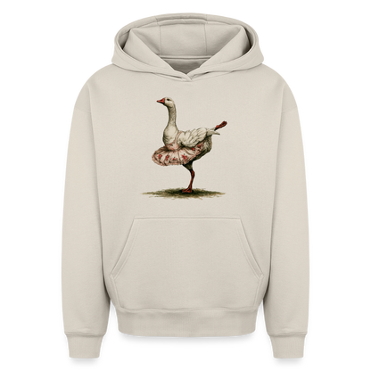 Gänseballerina - Oversized Heavyweight Unisex Hoodie - by Artful Alchemist