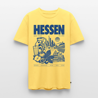 Hessen – Männer Premium T-Shirt - Pastellgelb