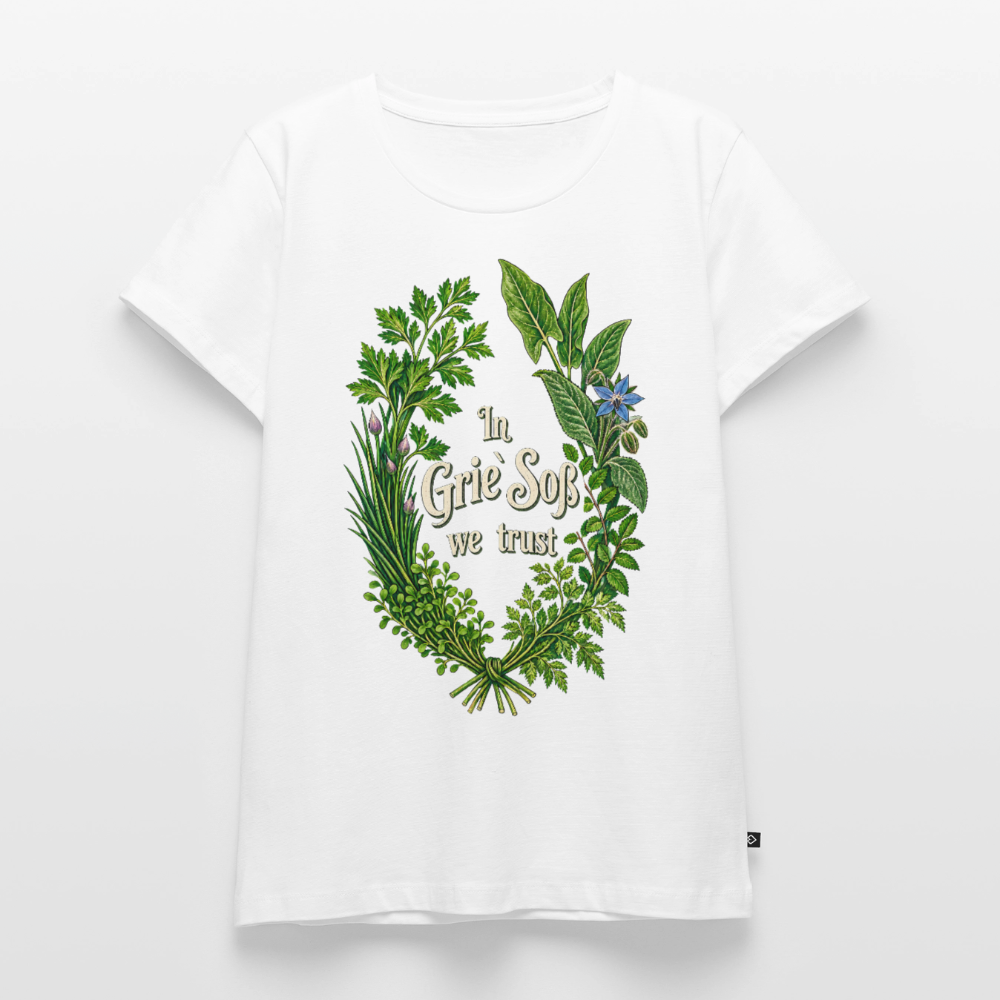 In Grie’ Soß We Trust - Frauen Premium T-Shirt - Weiß