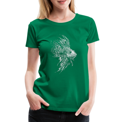Rotfeuerfisch - Monochrom - Frauen Premium T-Shirt - by Artful Alchemist