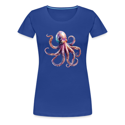 Cooles Wasserfarben Aquarell Oktopus Design - Frauen Premium T-Shirts - by Artful Alchemist
