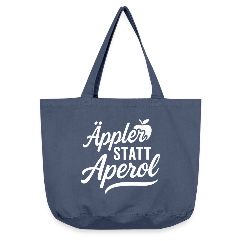 Äppler statt Aperol - Vintage-Washed Shopper - Vintage Denim