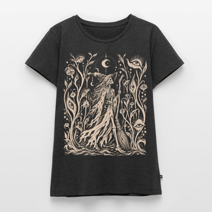 Moonlight Witch – Frauen Premium T-Shirt - Anthrazit meliert