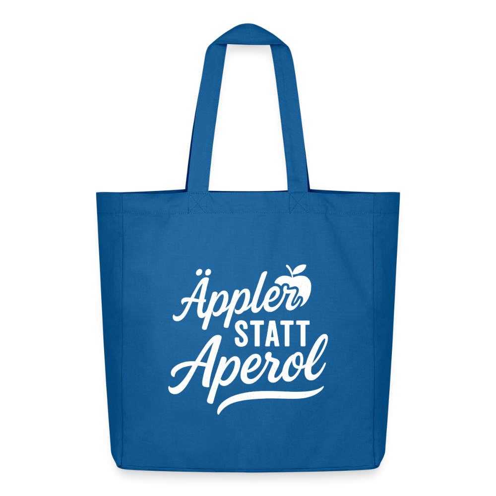 Äppler statt Aperol - Midweight recycelter Stoffbeutel von Stanley/Stella - Achtsames Blau