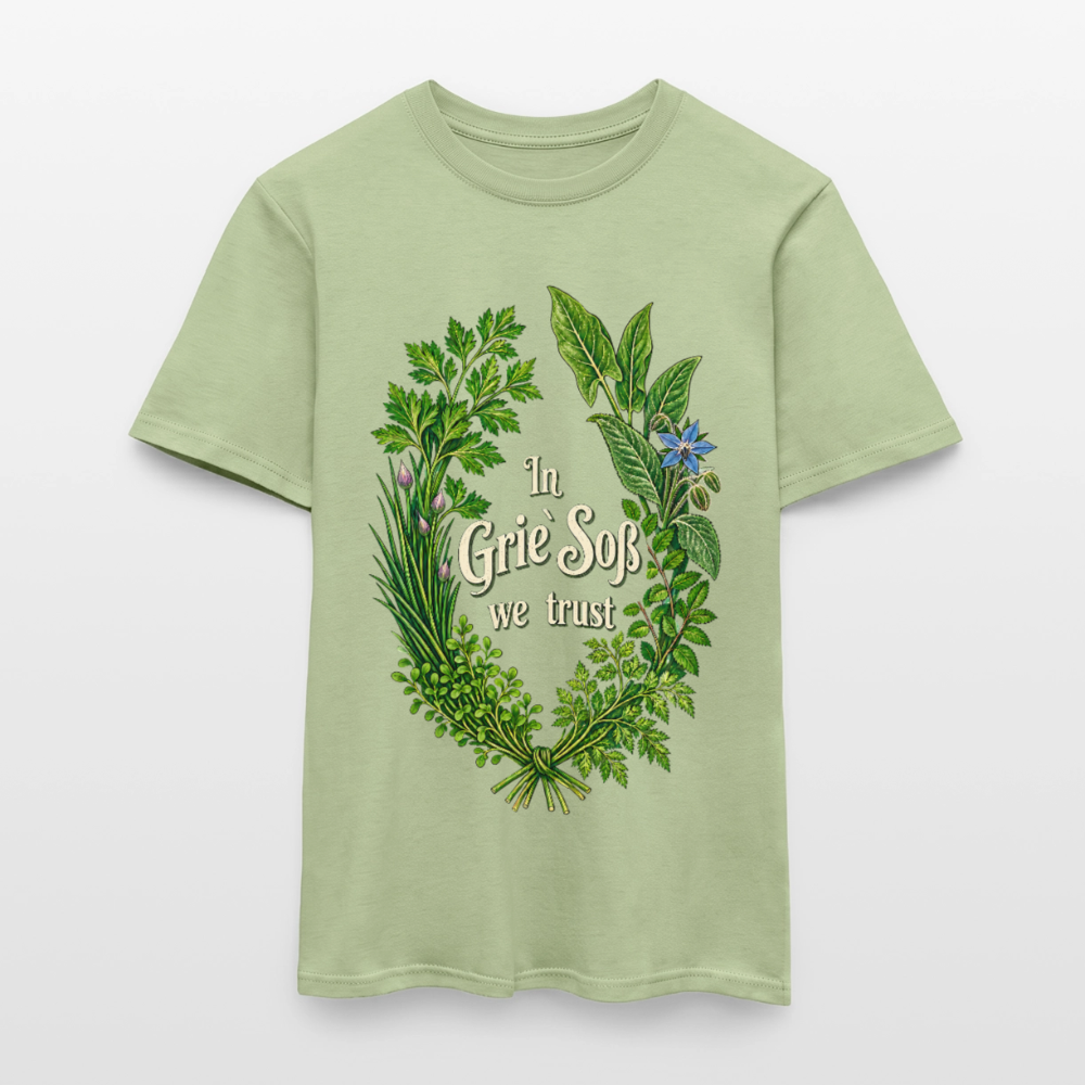 In Grie` Soß we trust - Männer T-Shirt - Sage