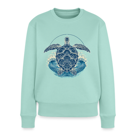 Ocean Spirit – Meeresschildkröte - Frauen Premium Pullover - Mint 