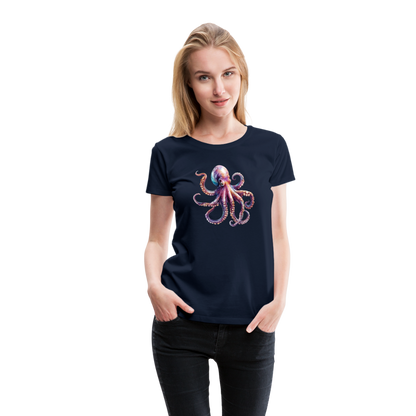 Cooles Wasserfarben Aquarell Oktopus Design - Frauen Premium T-Shirts - by Artful Alchemist