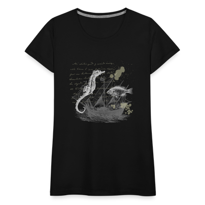 Vintage Steampunk Seepferdchen Motiv - Frauen Premium T-Shirts - by Artful Alchemist