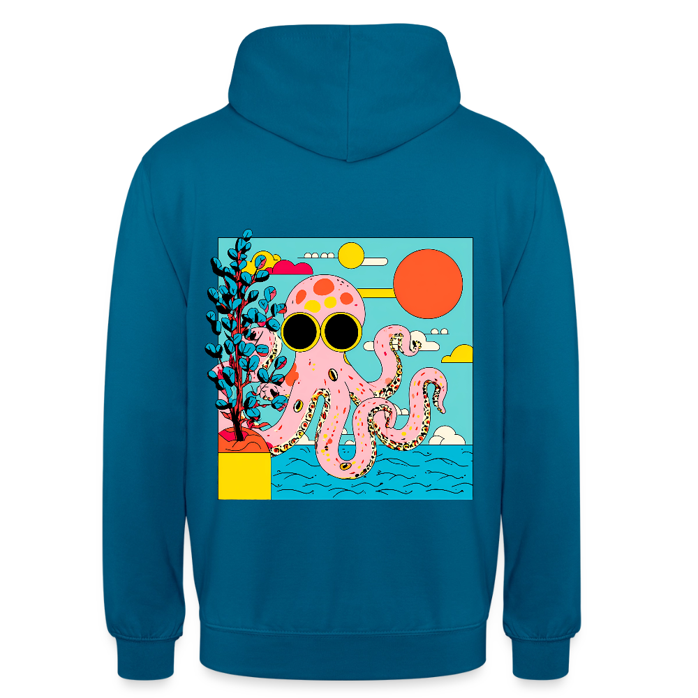 Summer Reef – Pink Octopus - Unisex Hoodie - by Artful Alchemist