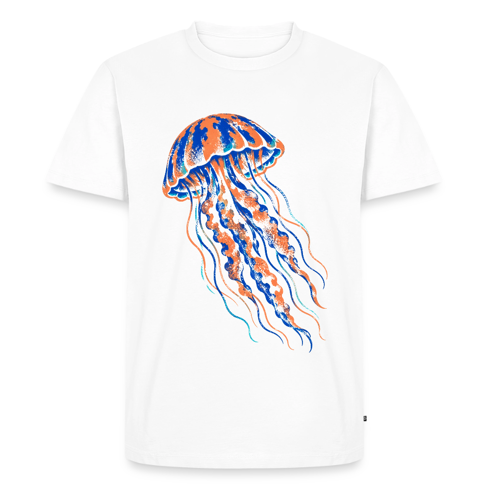 Jellyfish Ink – Männer Premium T-Shirt - Weiß