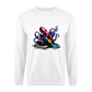DJ Oktopus – Wenn Tiefsee auf Vinyl trifft - Unisex Pullover - Weiß
