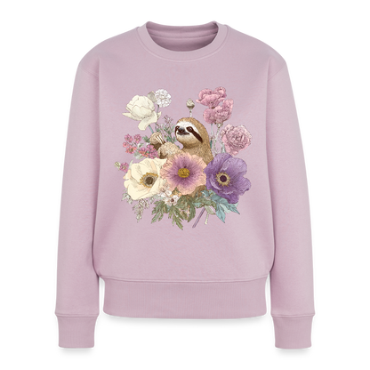 Vintage Sloth Blossom - Frauen Premium Pullover - by Artful Alchemist
