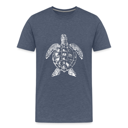 Meeresschildkröte - Monochrom - Männer Premium T-Shirt - by Artful Alchemist