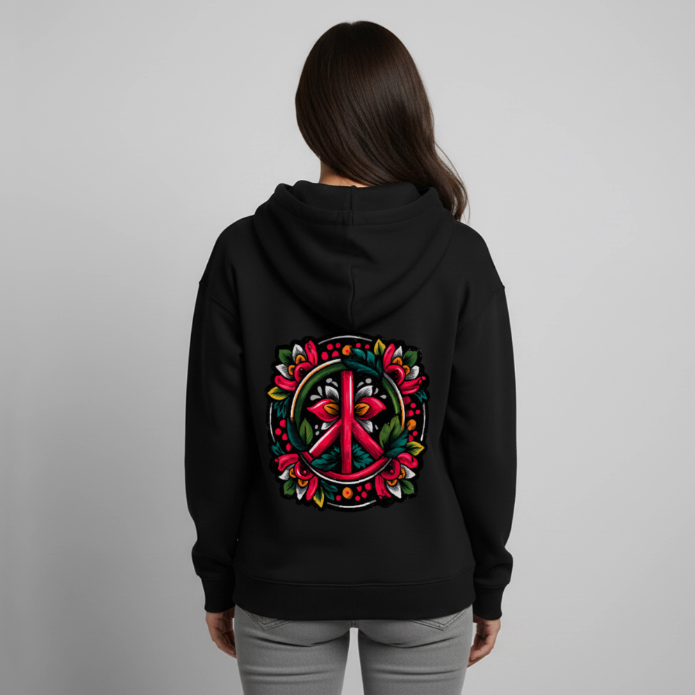 Colorful Harmony – Peace Sticker Art - Oversized Unisex Hoodie von Stanley/Stella - by Artful Alchemist