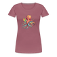 Lustiger Comic Oktopus mit Lollipop - Frauen Premium T-Shirts - Malve