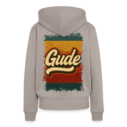 „Gude“ – Retro Look aus Hessen - Frauen Premium Bio Hoodie - by Artful Alchemist