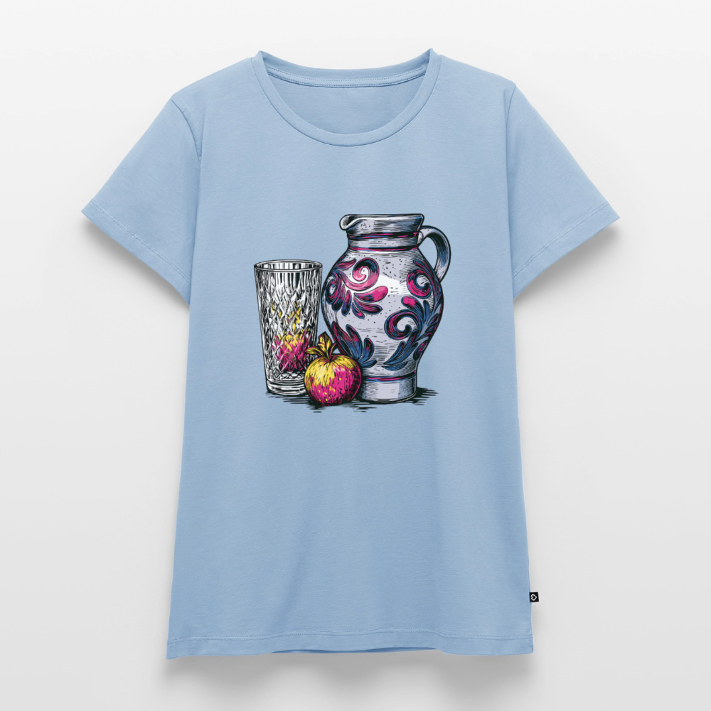 Pink Bembel & Äppelwoi - Frauen Premium T-Shirt - Hellblau