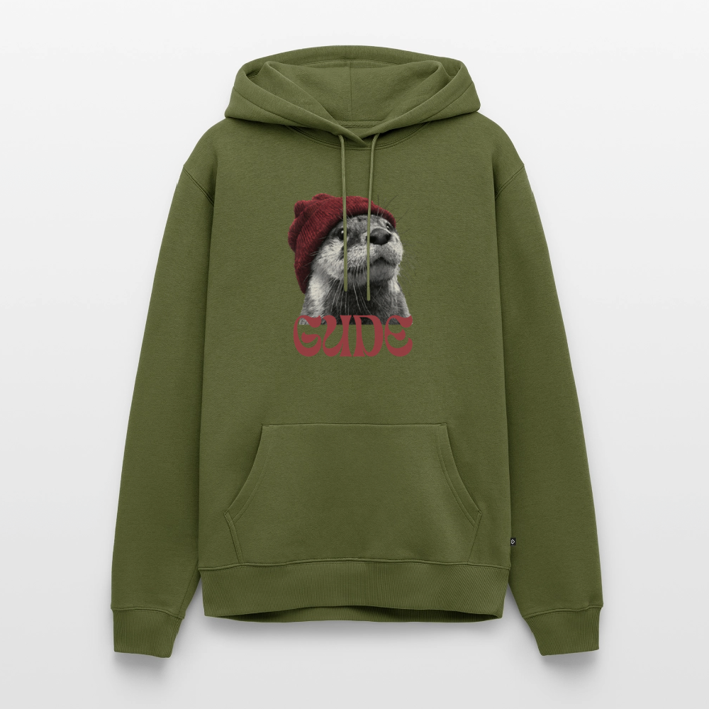 Gude Otter - Männer Premium Bio Hoodie - Khaki
