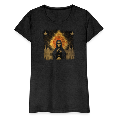 Düsteres Horror Gemälde Skelett mit Umhang - Frauen Premium T-Shirt - by Artful Alchemist