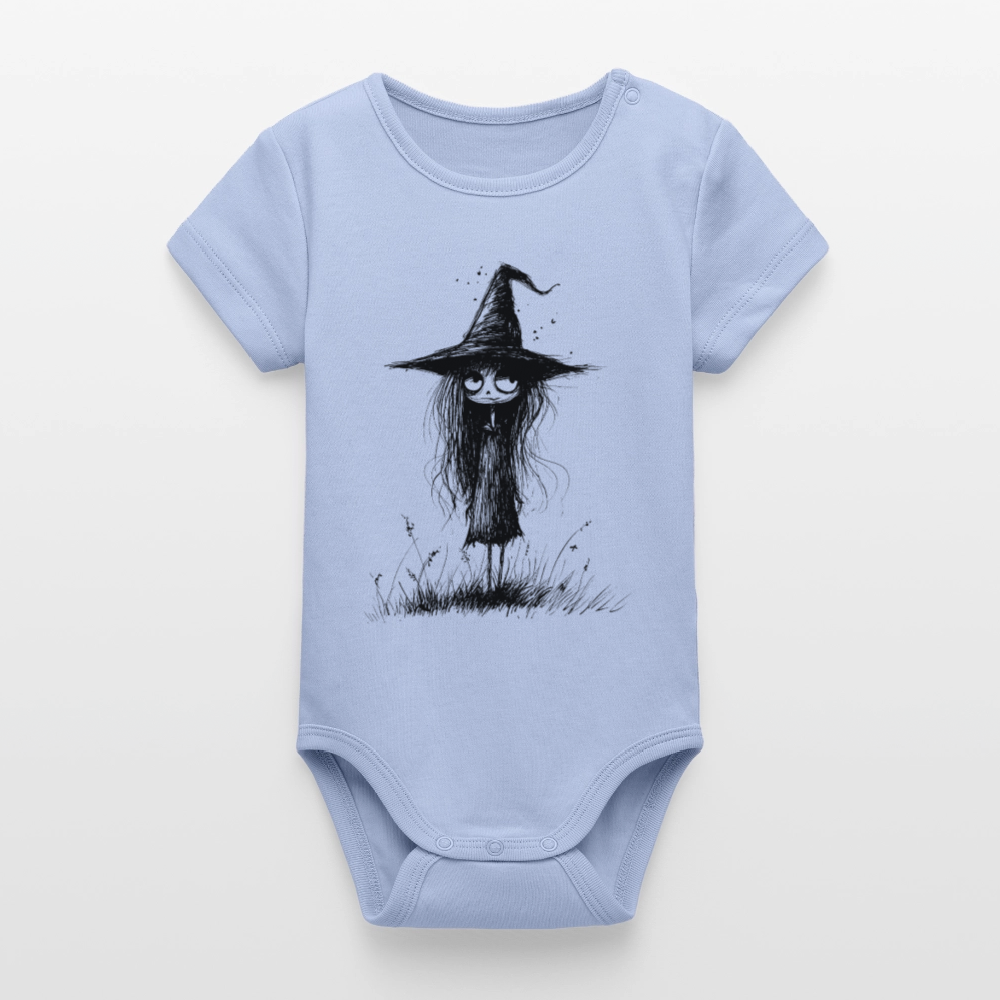 Kleine Hexe - Stanley/Stella Baby Bio Kurzarm-Body - Sky