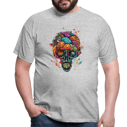 Surrealistischer, psychedelischer Totenkopf - Männer T-Shirt - by Artful Alchemist